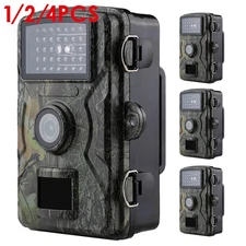 Trail Camera 24MP 1440P Waterproof Sensor Night Vision Cam Game Hunting Outdoor