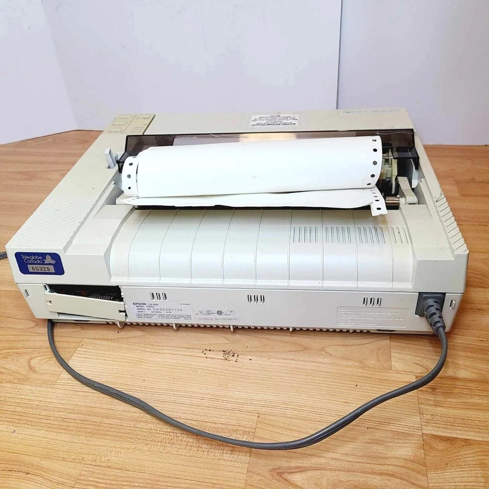 *UNTESTED BUT POWERS ON* EPSON LX-810 DOT MATRIX PRINTER PARALLEL 9PIN COMPACT ^ - Image 3 of 4
