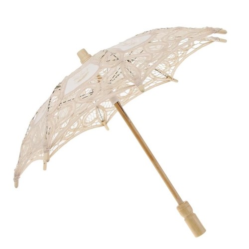 15inch Lace Sun Umbrella Embroidered Sun Parasol Children Kids - Picture 10 of 18