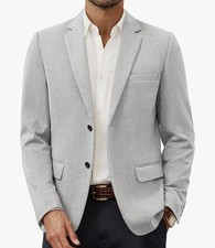 PJ Paul Jones Men's Herringbone Jacket Lightweight Casual Knit Sport Coat 2XL
