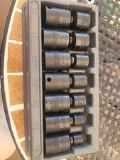 Snap-on Tools 3/8 drive 10 to 18 mm 6-point IMPACT Swivel Socket Set 207IPFM Z10