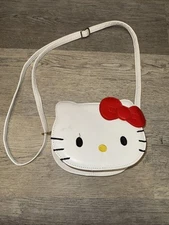 Crossbody Bag Hello Kitty, White/red, strap Adjustable Zipper