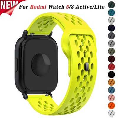 Breathable Silicone Strap for Redmi Watch 5 Active Smartwatch Watchband Sport Br