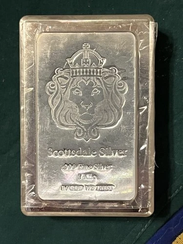 1 KILO Scottsdale STACKER Silver Bar .999 Silver Bullion #A131