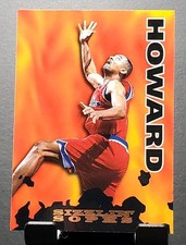 1995 NBA Hoops #200 Juwan Howard BULLETS Sizzlin' Sophs Insert card🏀NM/MT