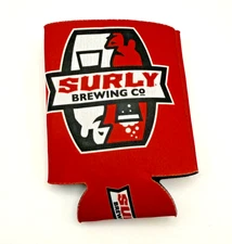 SURLY Brewing Co  Minnesota MN Insulated  Beer Can Holder/Koozie Red