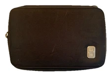 Nintendo DS Black Hard Carrying Case Only. Travel Bag  8" x 5" x 2" Zipper Close