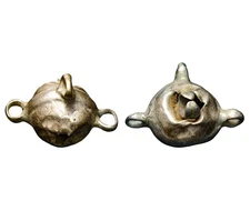 Hellenistic Silver Hollow-Body Pendant c300–100BC Near Eastern Find Antiquity