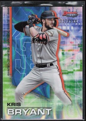 2021 Bowman's Best - Aqua Lava Refractor Kris Bryant 29 /199 Giants
