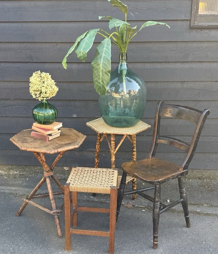 Two Victorian Tiger Bamboo Occasional Side Tables - Picture 20 of 20