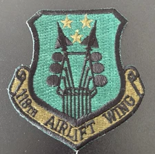 USAF air force 118th Airlift Wing Nashville Tennessee Air Guard Embroidered Patc