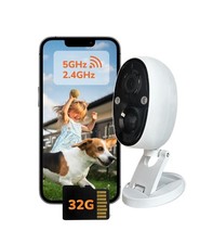 2.5K Indoor Outdoor Battery Camera, Smart AI Detection, Spotlight  Color Nig...