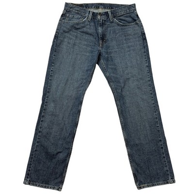 Levis Mens W34 L32 Blue Denim Jeans 559 Relaxed Straight Fit Mid Rise Cotton