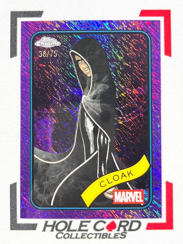 CLOAK 2025 Topps Chrome Marvel #62 Purple Shimmer Refractor 38/75 丶