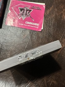 Commando NES Nintendo Cartridge Box Manual Authentic
