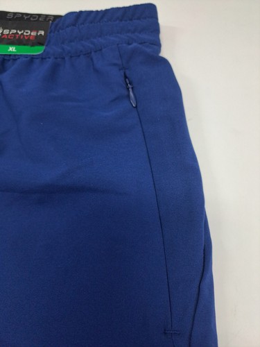 NWT Spyder Mens Active Stretch Zipp Pockets Blue ProW=B Shorts Blue XL #6719 - Picture 7 of 10