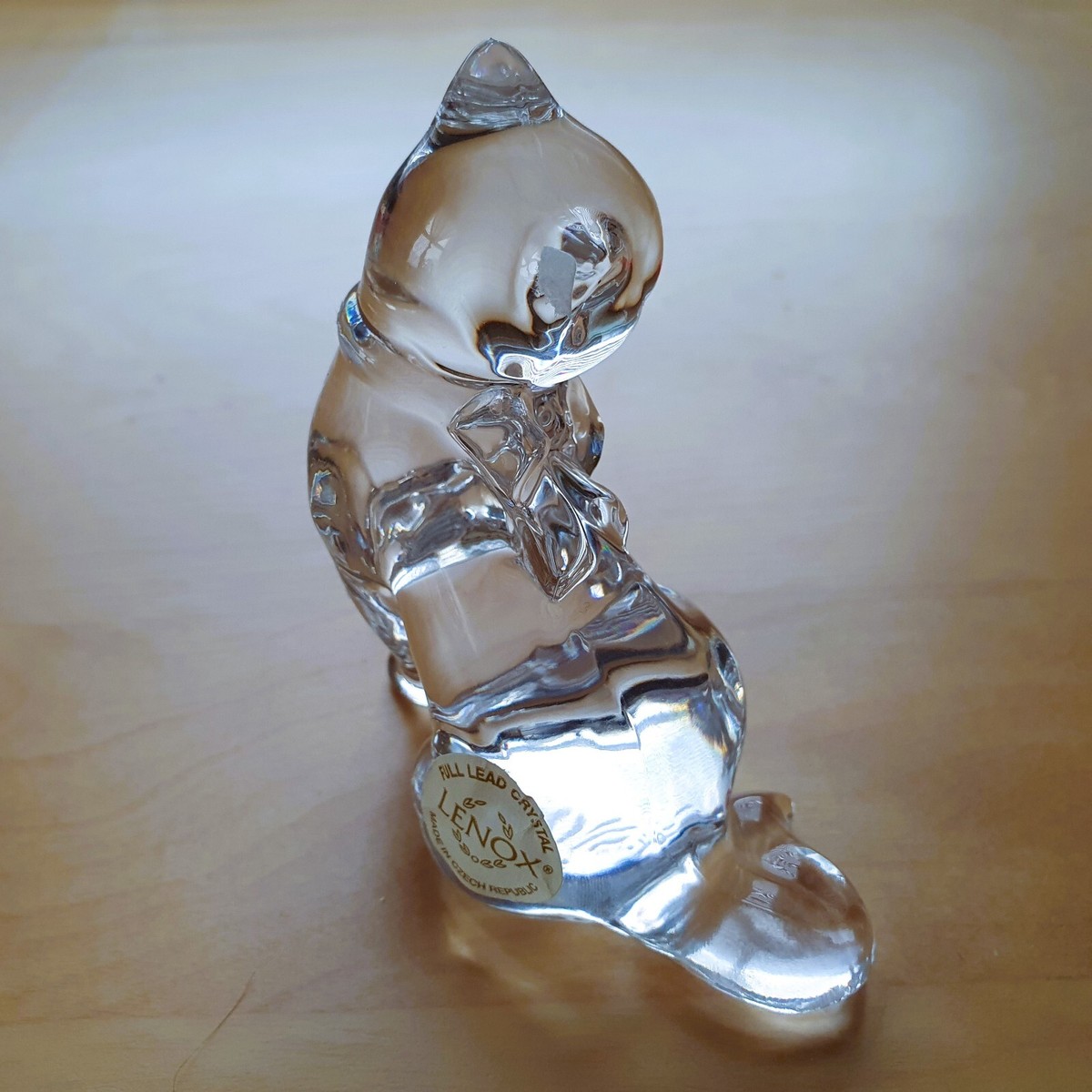 Lenox Cat Lead Crystal Figurine Made in Czech Republic | eBay
