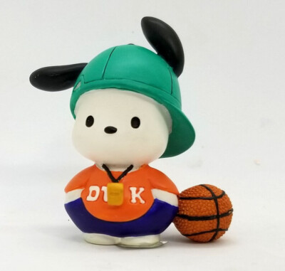 Pochacco PO89411 Puppy Basketball Playing It Mini Figurine Sanrio