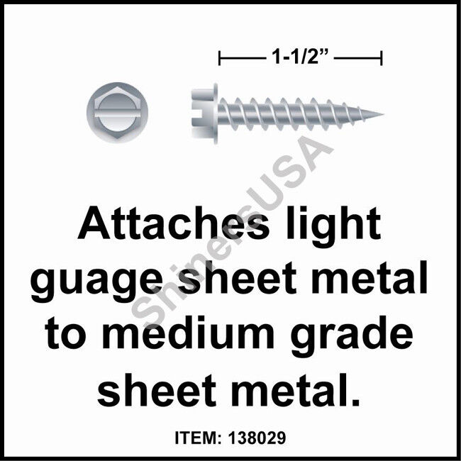 (3000) Needle Point Zinc Screw 10 x 1-1/2 Slotted  Hex Washer Head #138029 2022 Popularne