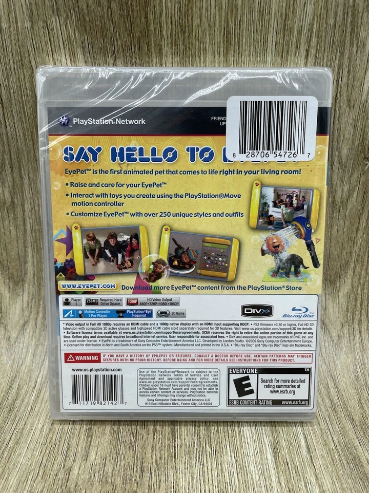 EyePet for PS3 PlayStation 3 Brand New Factory Sealed Kids Game NEW!! - Image 2 of 3