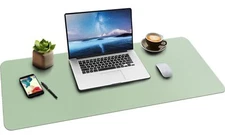 Leather Mouse PadExtended Desk Pad for Keyboard and Mouse Non-Slip Study Desk...