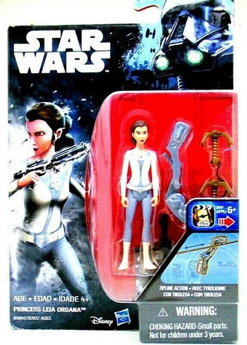STAR WARS, PRINCESS LEIA ORGANA, REBELS WITH ACCESSORIES, HASBRO, NEW - Picture 5 of 11