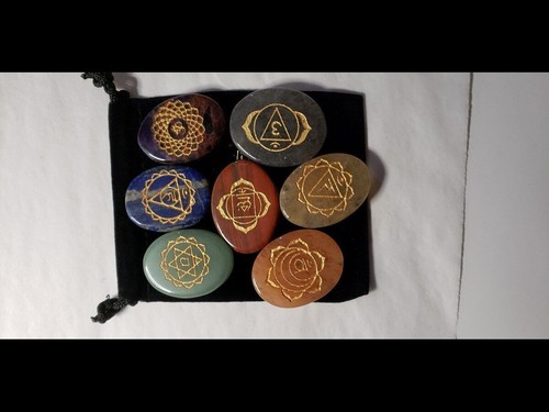 Set Reiki Pietra Palma - Set Chakra Ovali - Foto 11 di 12