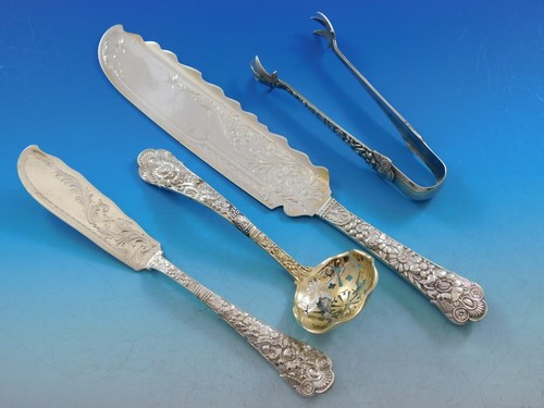 Cluny by Gorham Sterling Silver Flatware Service Massive Set with Vintage Chest - Picture 10 of 12