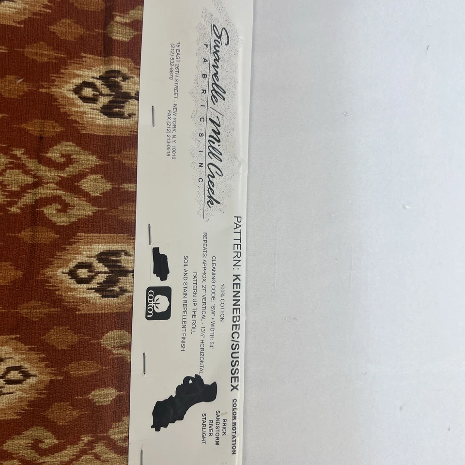 Swanelle Mill Creek 4 Piece 25” x 25” Sample Material For Pillows Stools Chairs - Image 2 of 4