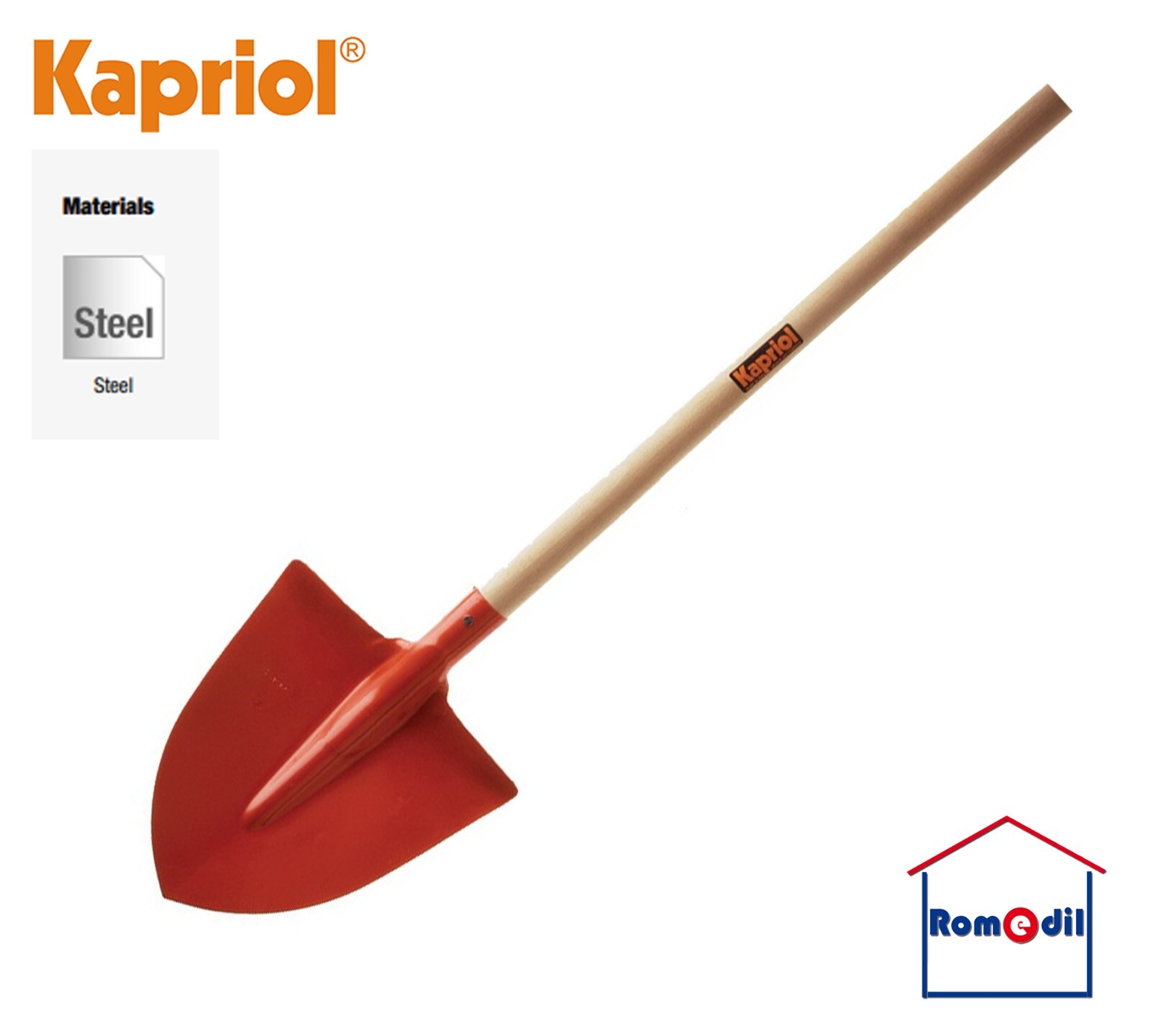 Badile Professionale Kapriol Manico 140 cm Faggio - Anti-Fatica