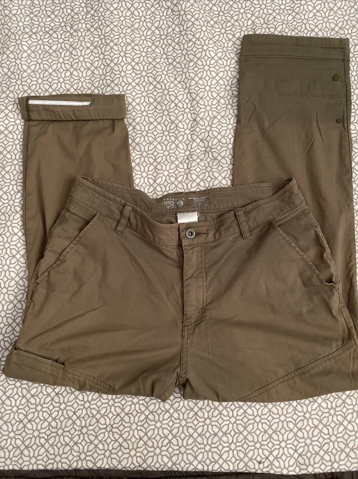 Mountain Hard  Wear Women’s Pants Roll Up Cargo Hiking  Size 32” W x 29”L - Image 4 of 4