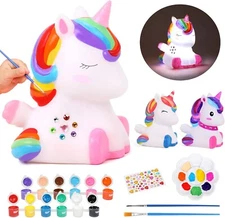 Paint Your Own Unicorn Lamp Kit - Arts and Crafts Supplies Painting Kits for Kid
