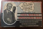 RARE VINTAGE 1938 Paul Wing’s Spelling Bee MILTON BRADLEY Board Game Radio Host