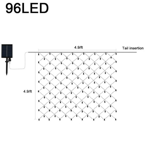 Mesh Net Multicolor Christmas Outdoor Garden Lights Solar Powered String Lights - Picture 12 of 12