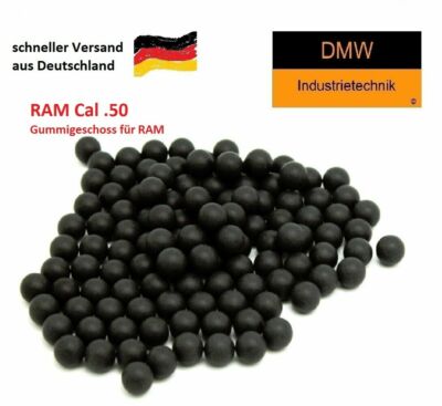 RAM Cal. 0.50 Gummigeschoss T4E Selbstverteidigung Mann Stop Hart Kugel Gotcha 
