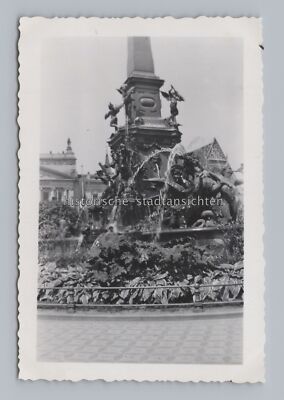 Leipzig 1934 - Augustusplatz Mendebrunnen - Altes Foto 1950er
