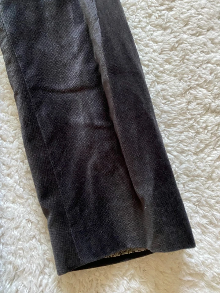 Perry Ellis Men Size 38 Black Suede Mid-Length Sleeve Jacket (C18) - Image 3 of 4