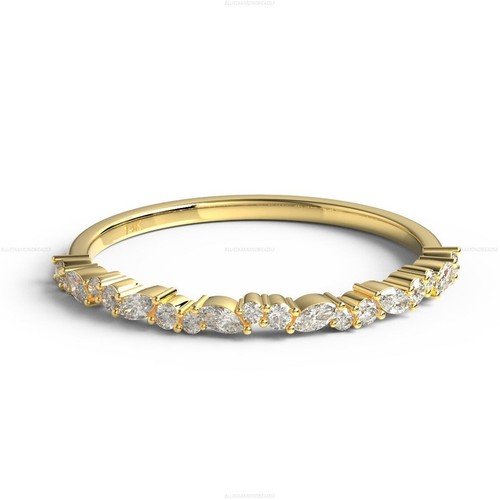 Bridal Gift Band Fine Anniversary Engagement Diamond Ring 14k Gold Diamond