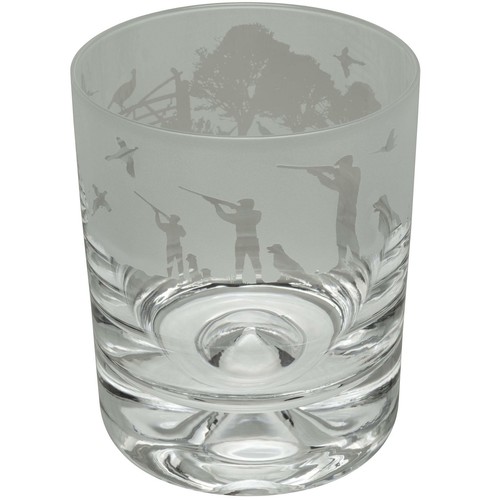 Animo Shooting Scene Whiskey Glass Engraved Tumbler Whisky Glasses Gift