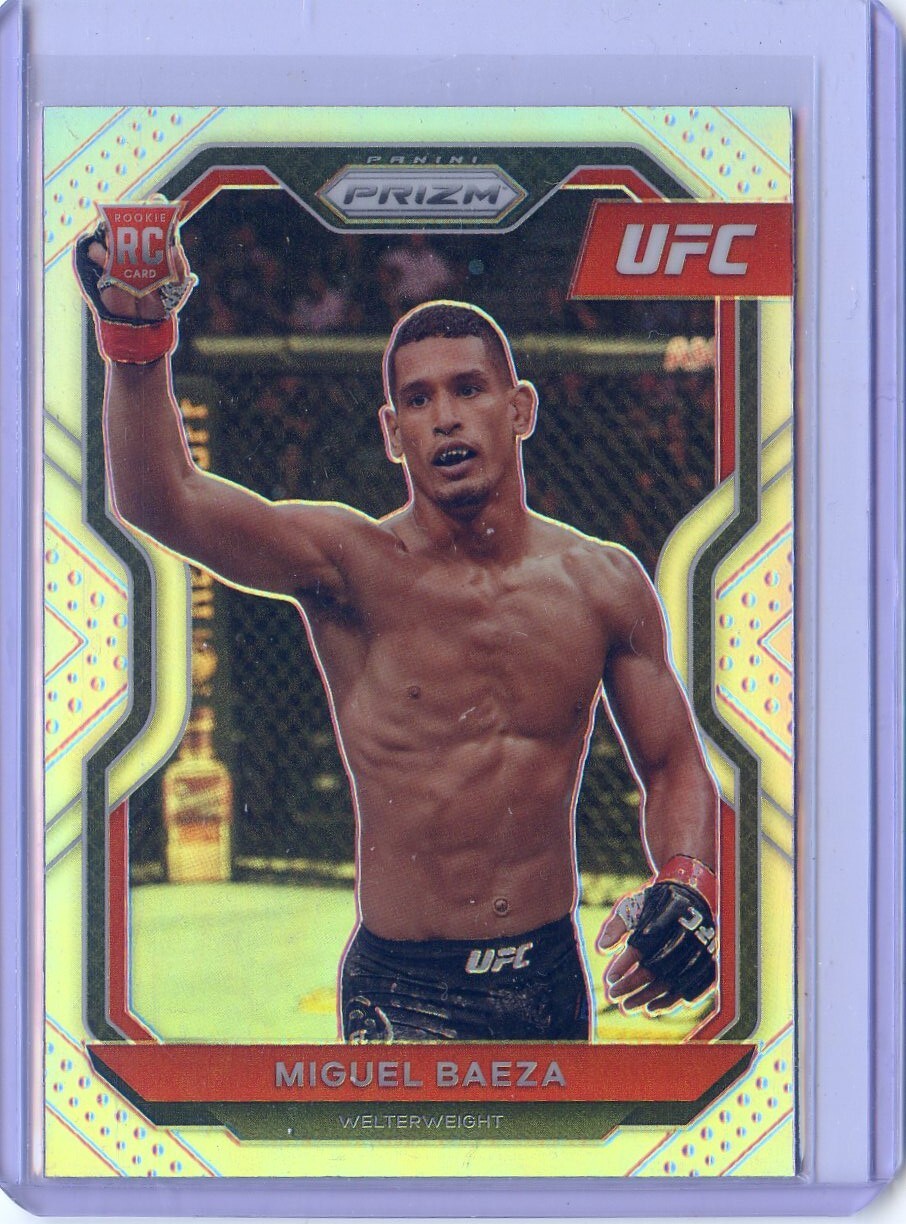 2021 Panini Prizm UFC MMA Silver NO. 92 Miguel Baeza