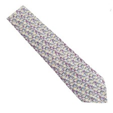 Cocktail Collection by Stonehenge Men Necktie 100 Silk Gray Tan 59x3.5 - NWOT