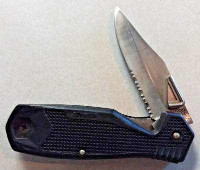 VINTAGE SCHRADE USA CH8 VIPER POCKET KNIFE LOCK BLADE BLACK