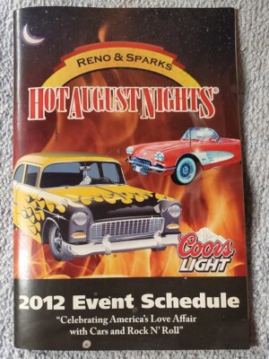 Hot August Nights Event Schedule booklet 2012, Reno, Sparks NV