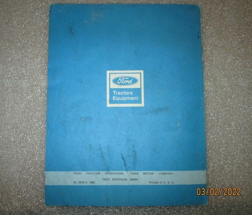Ford BTC-65AC High Pressure Washer Operator`s Manual Book Factory Original OEM - Picture 3 of 3