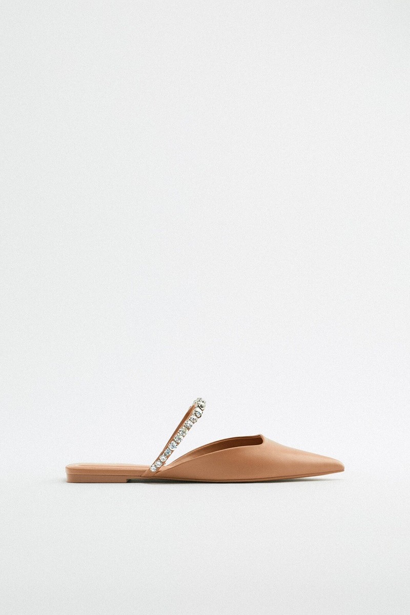 zara beige flats