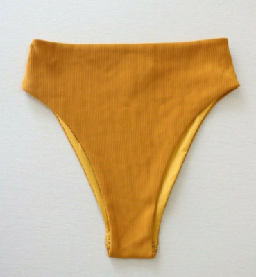 Princess Polly High Waisted Ribbed Bikini Bottom Size US 4