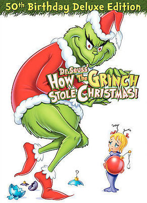 Dr. Seuss' How the Grinch Stole Christmas DVD 50th Birthday DLX Edition Sealed