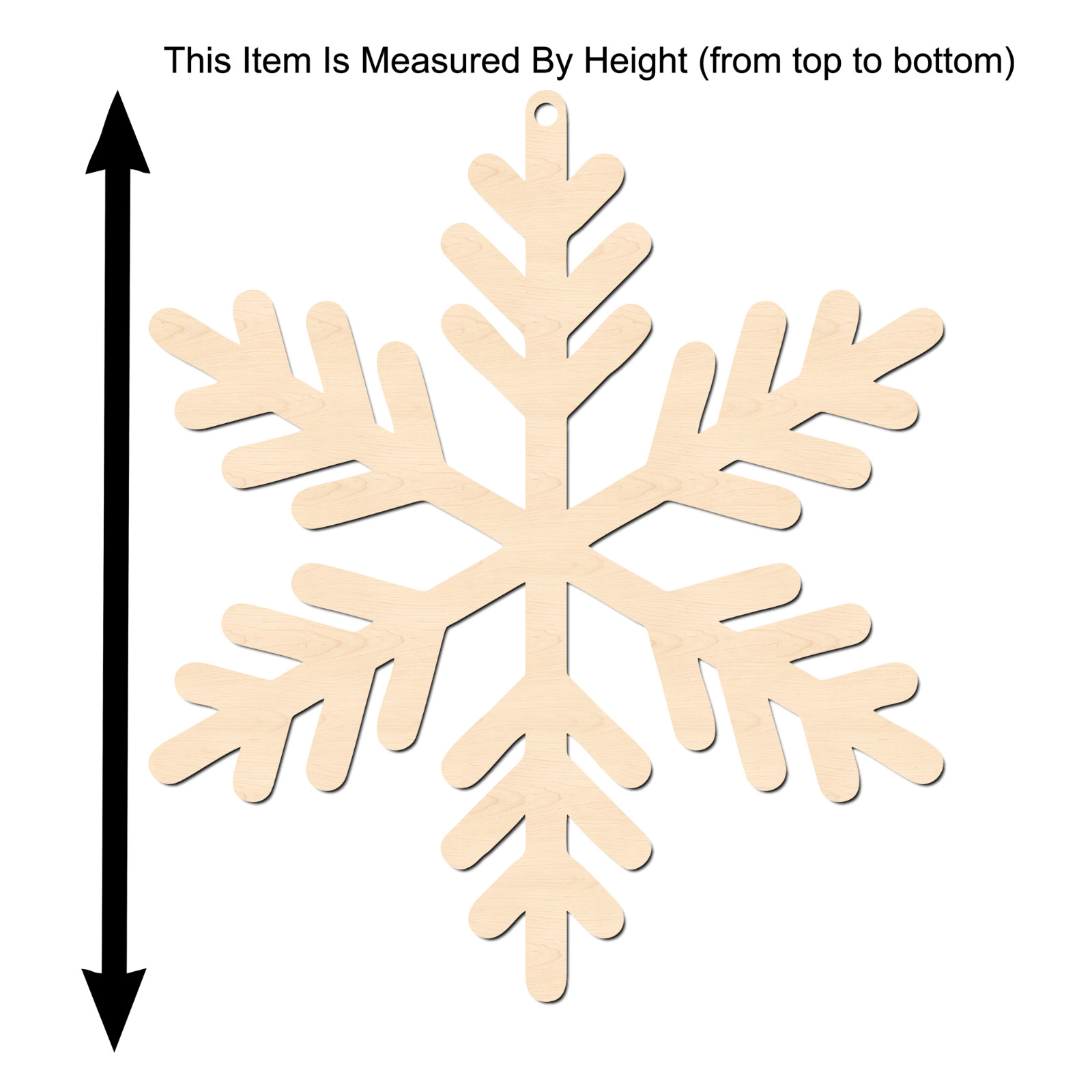 Snowflake Ornament- Wooden Christmas Ornament