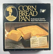 Bakers Advantage Roshco Corn Bread Pan VTG USA Professional Steel 9.5 x 9.5 GUC