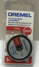 DREMEL EZ476 ROTARY POWER TOOL 1-1/2" EZ LOCK CUT-OFF WHEELS (5) NEW SALE